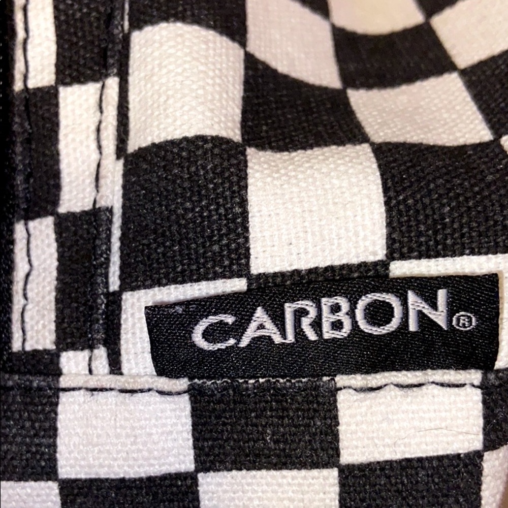 Carbon Checker Board Fanny Pack